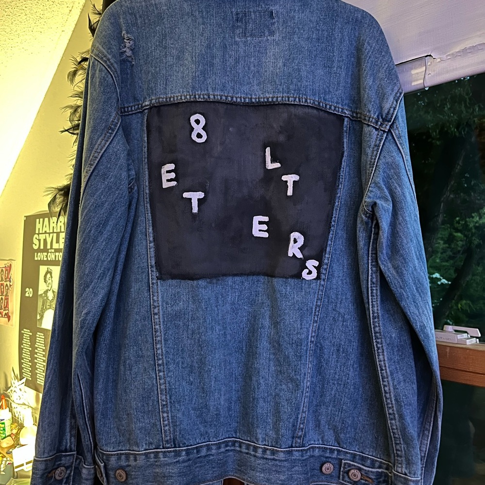 Why Don’t We Hand Painted Jean Jacket